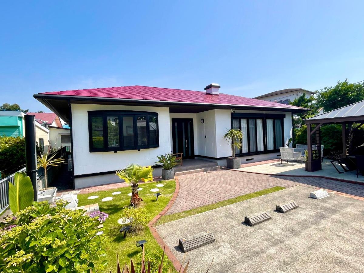 弓ヶ浜海水浴場徒歩1分! 一棟貸別荘! Yumigahama Beach House & Bbq! Minamiizu Luaran gambar